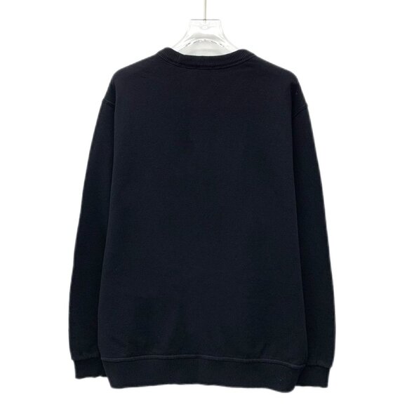 CM0449 Burberry Black Sweatshirt With Red Logo Print Medium - Picture 2 of 8